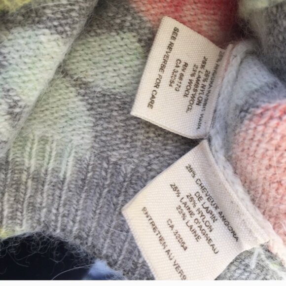 FREE PEOPLE 3/4 sleeve angora layered look soft cardigan sweater! WS - Picture 6 of 7